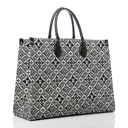 Louis Vuitton Jacquard Since 1854 Onthego GM Grey 2 of 8