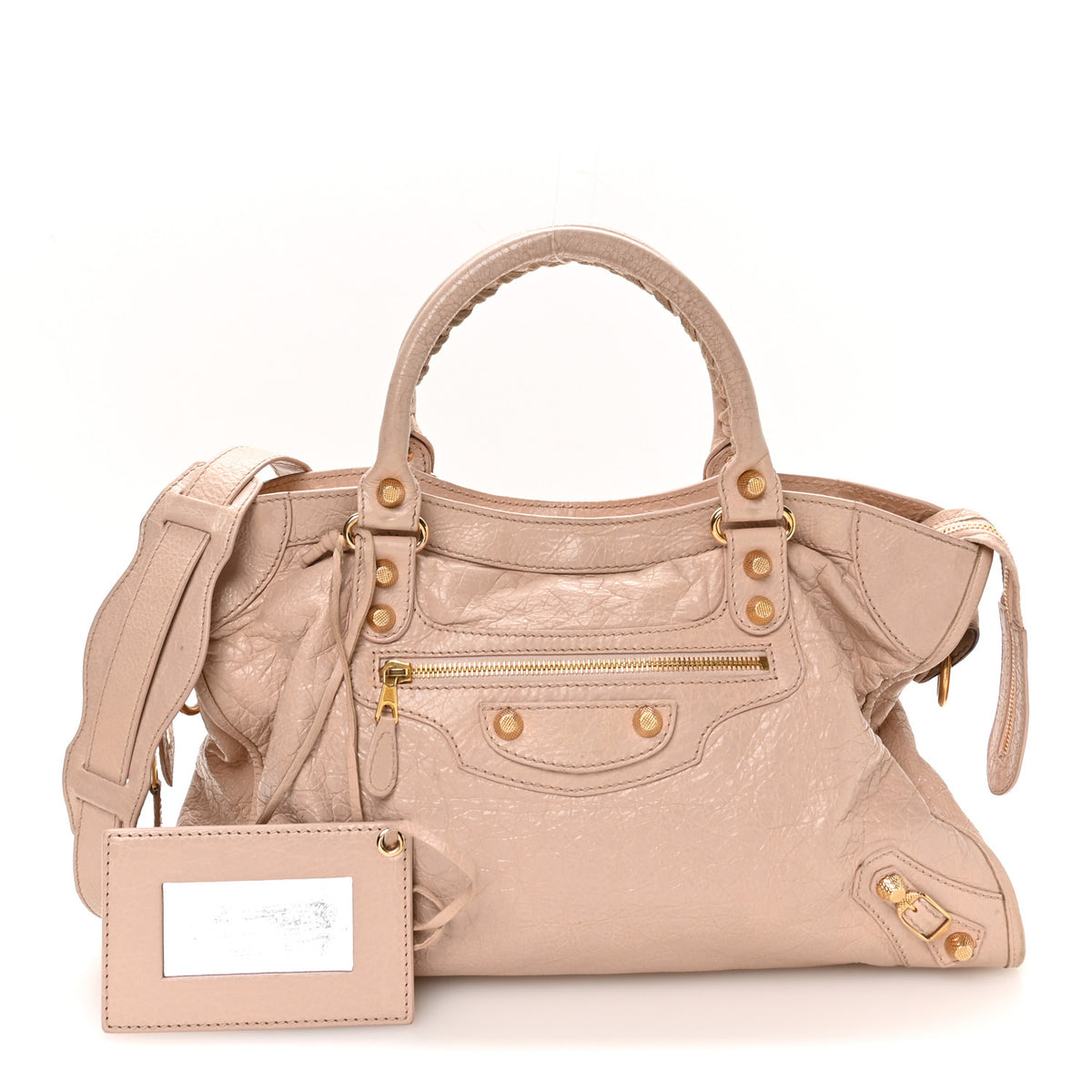 Agneau Giant 12 Gold Hardware City Rose Aubepine Rose Light