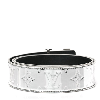 Louis Vuitton Monogram Miroir 40mm Reversible LV Initiales Belt 95 38 Silver 2 of 4