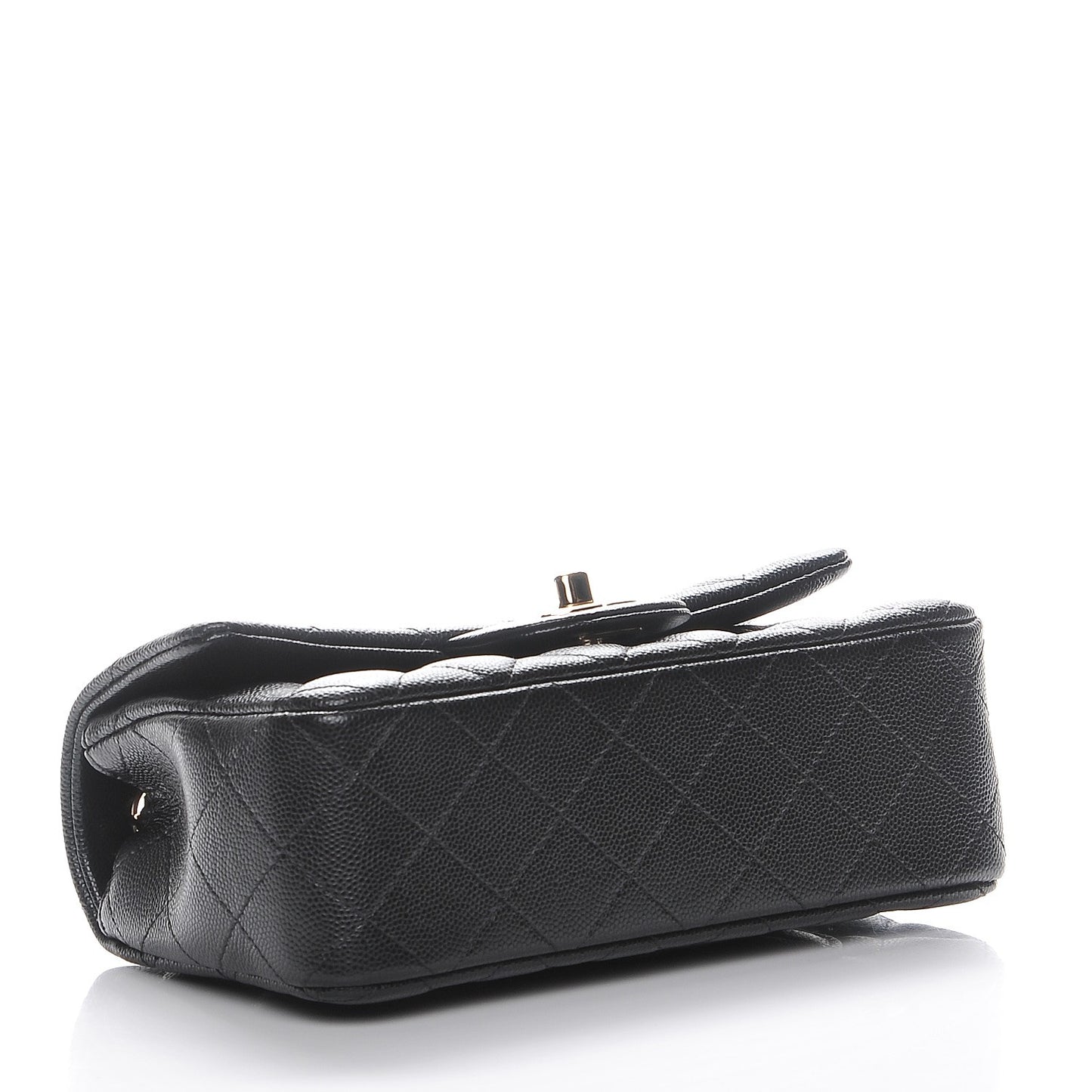 Caviar Quilted Mini Rectangular Flap Black