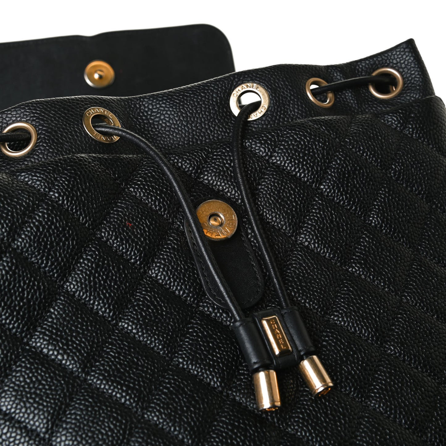 Caviar Quilted Filigree Backpack Black