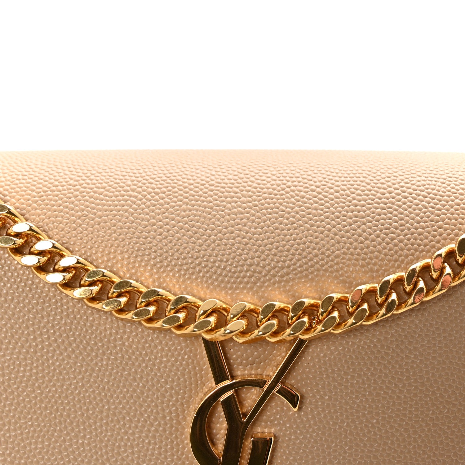 Saint Laurent Grain De Poudre Small Monogram Kate Satchel Nude Powder 7 of 9