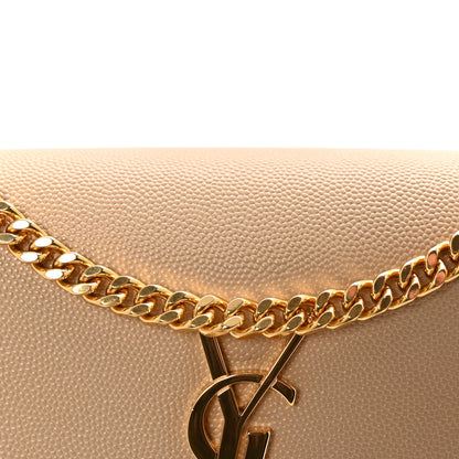 Saint Laurent Grain De Poudre Small Monogram Kate Satchel Nude Powder 7 of 9