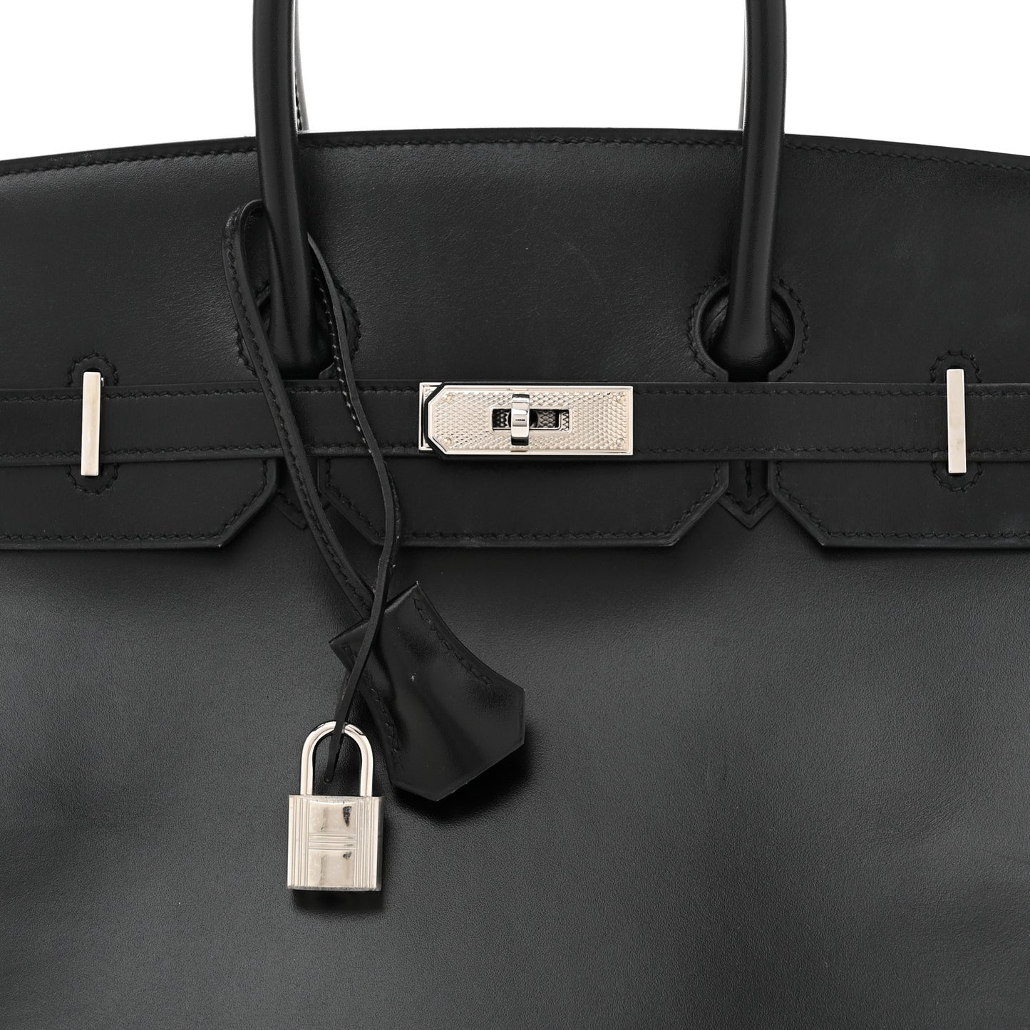 Box Guilloche Birkin 35 Black