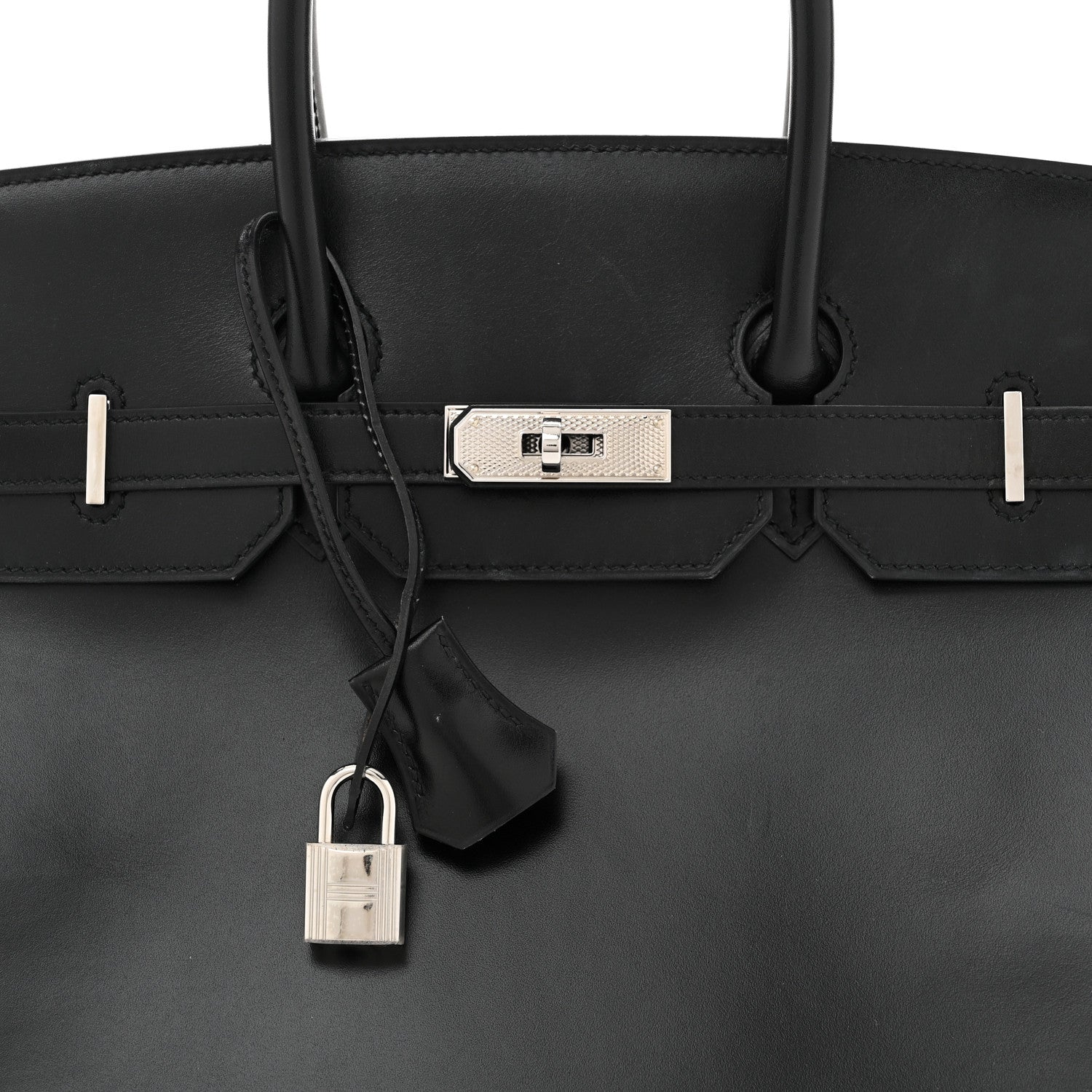 Hermes Box Guilloche Birkin 35 Black 8 of 12