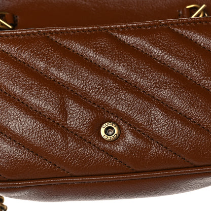 Gucci Azalea Calfskin Matelasse Diagonal Super Mini GG Marmont Shoulder Bag Cuir 15 of 16
