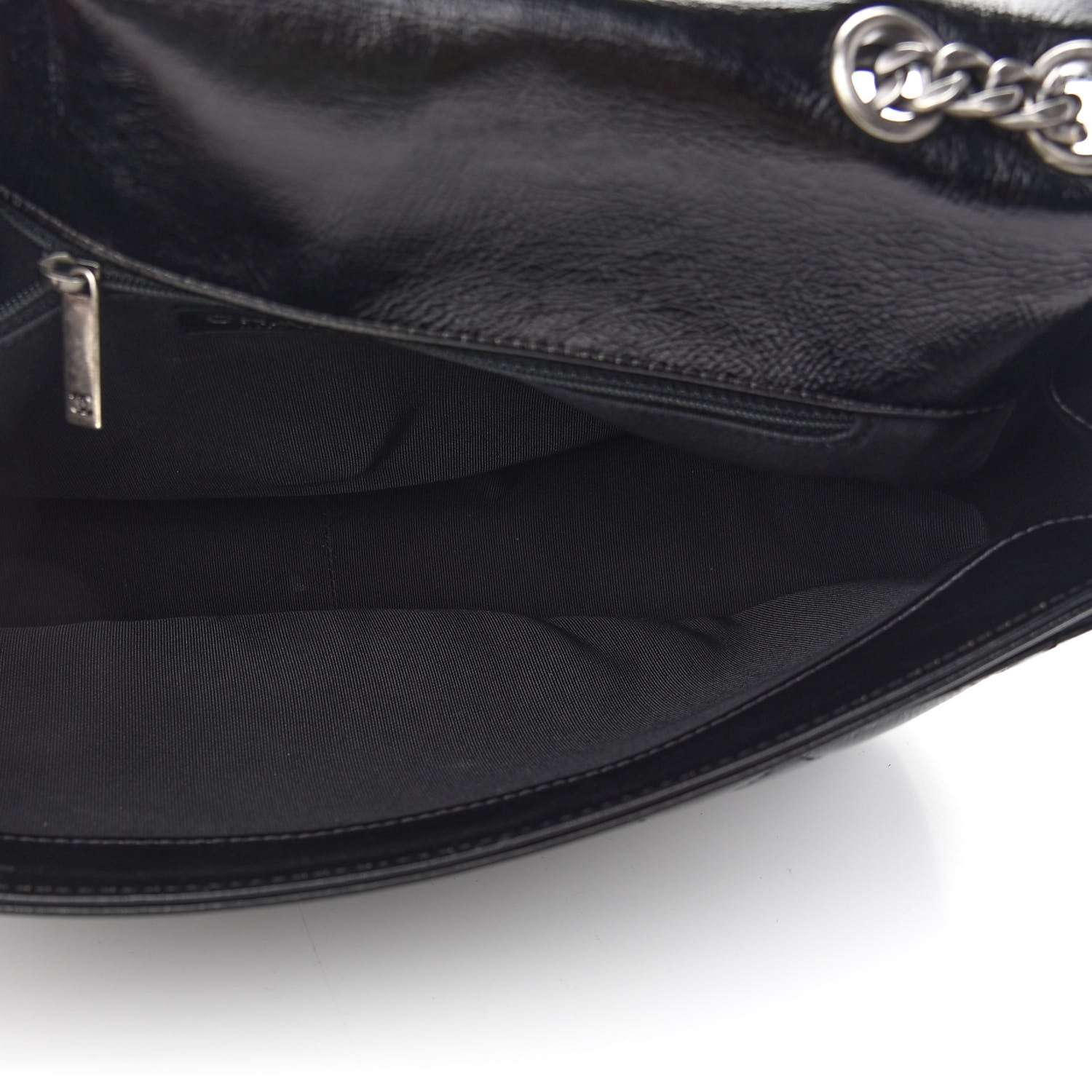 Chanel Shiny Goatskin Quilted Flap Black 5 of 9