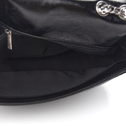 Chanel Shiny Goatskin Quilted Flap Black 5 of 9