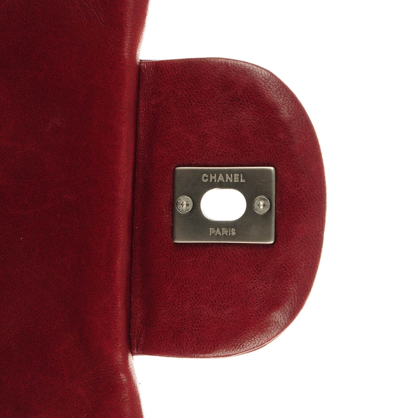 Lambskin Quilted Jumbo Single Flap Dark Red