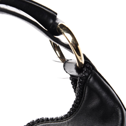 Gucci Calfskin Large Horsebit Chain Hobo Black 9 of 12
