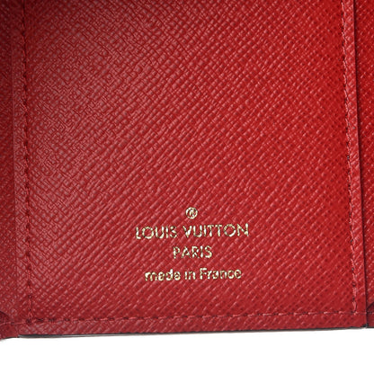 Louis Vuitton Damier Ebene Victorine Wallet Red 6 of 8