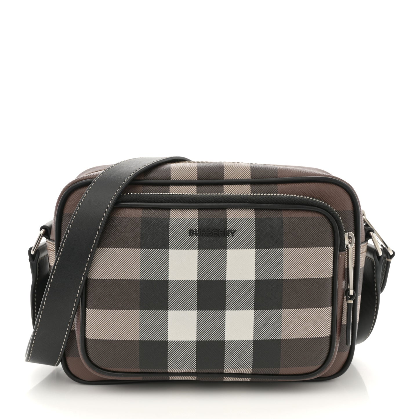 Canvas Check Paddy Messenger Birch Brown