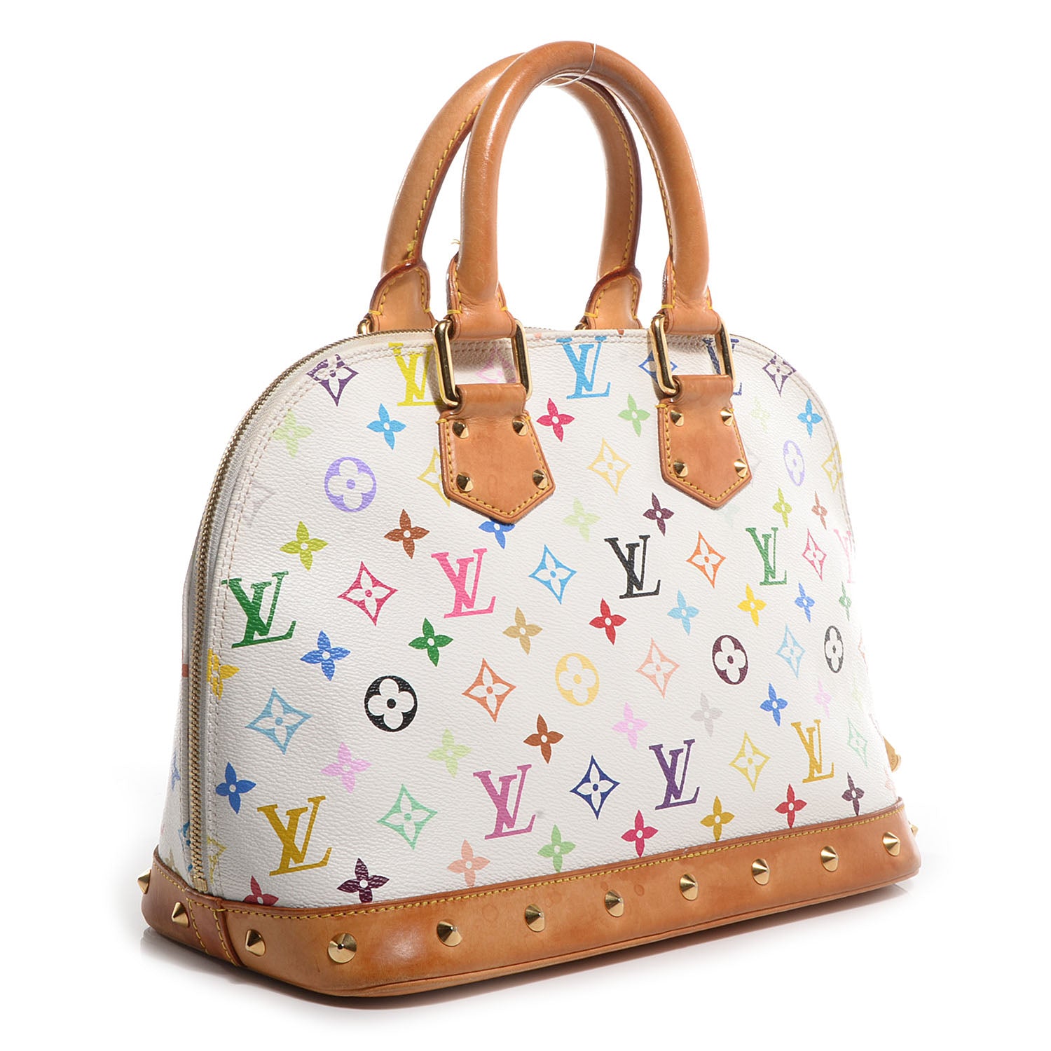 Louis Vuitton Monogram Multicolor Alma White 3 of 7