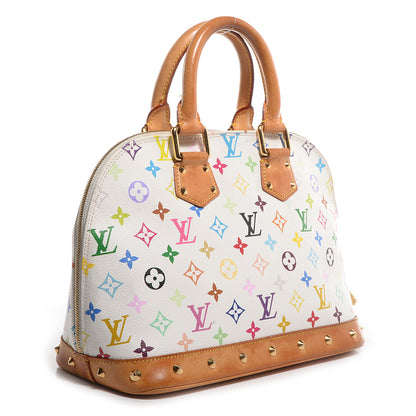 Louis Vuitton Monogram Multicolor Alma White 3 of 7