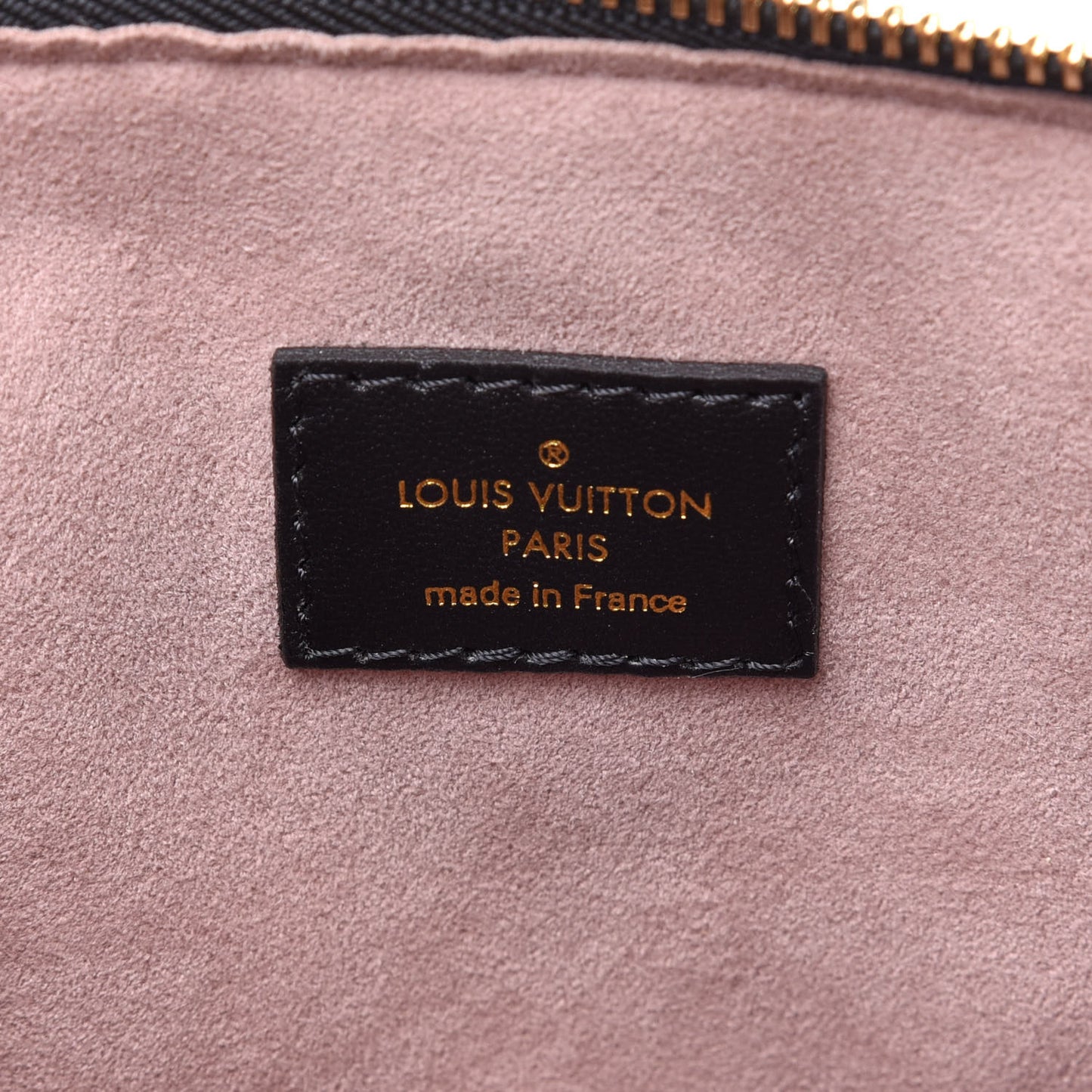 Lambskin Embossed Monogram Coussin PM Black