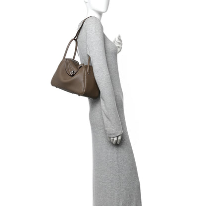 Hermes Taurillon Clemence Lindy 26 Etoupe 2 of 11