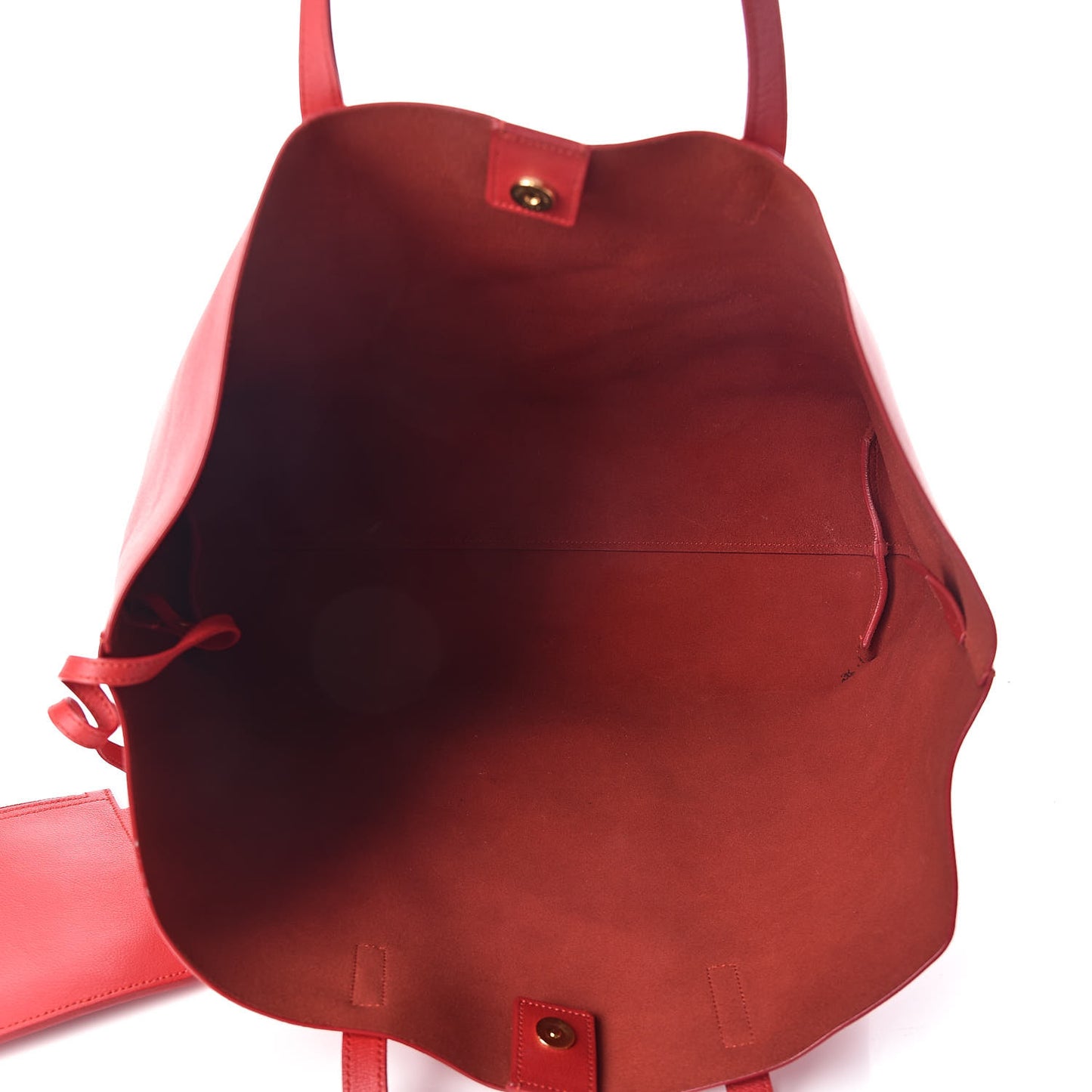 Calfskin Large Shopping Tote Red