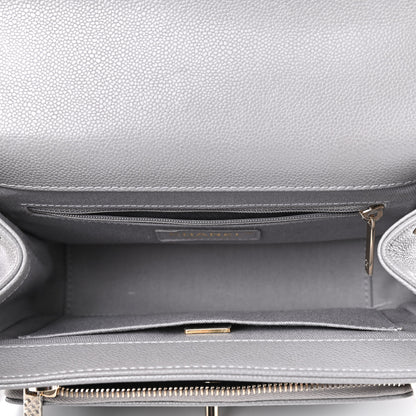 Chanel Caviar Quilted Medium Business Affinity Flap Grey 5 of 9