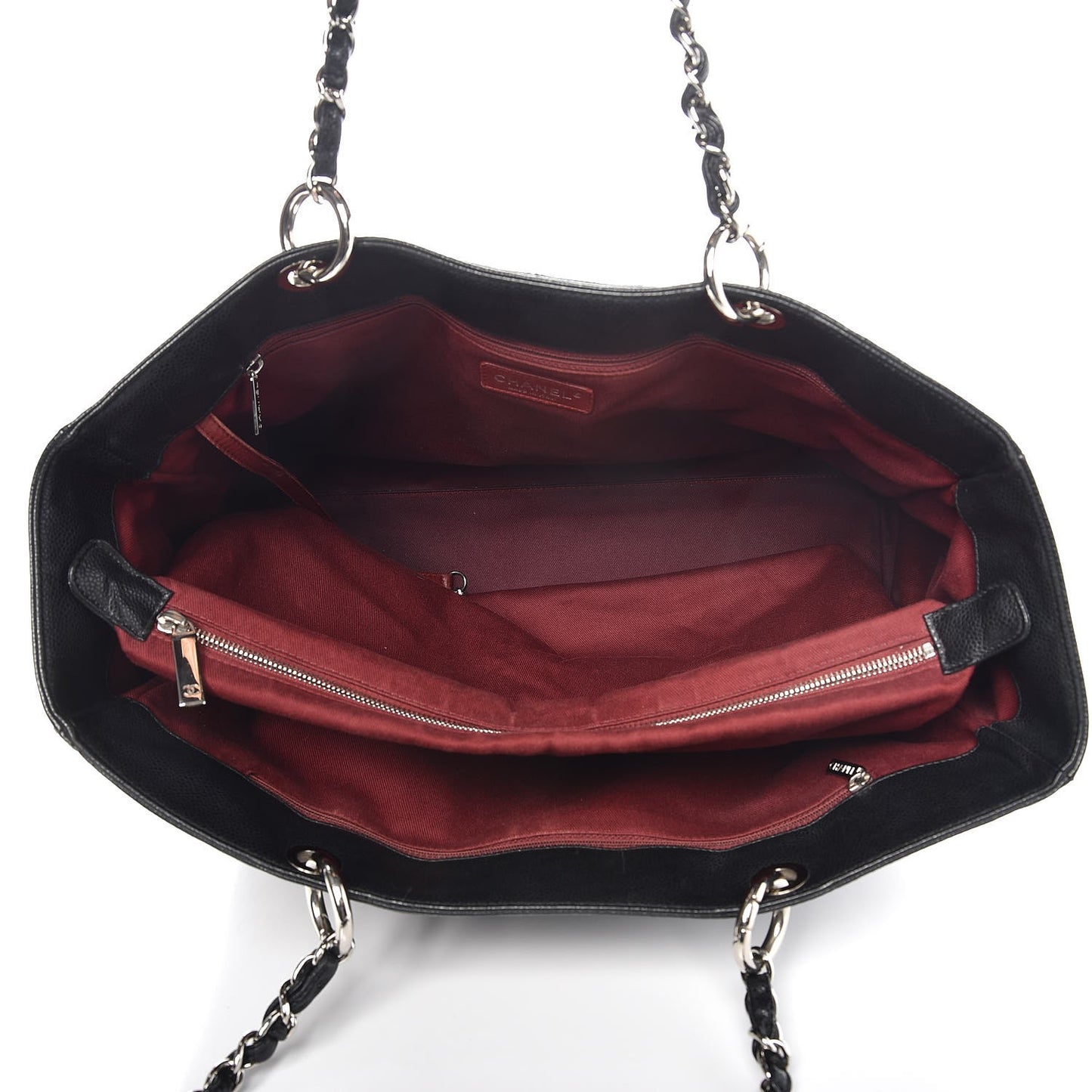 Caviar Quilted Grand Shopping Tote GST Black