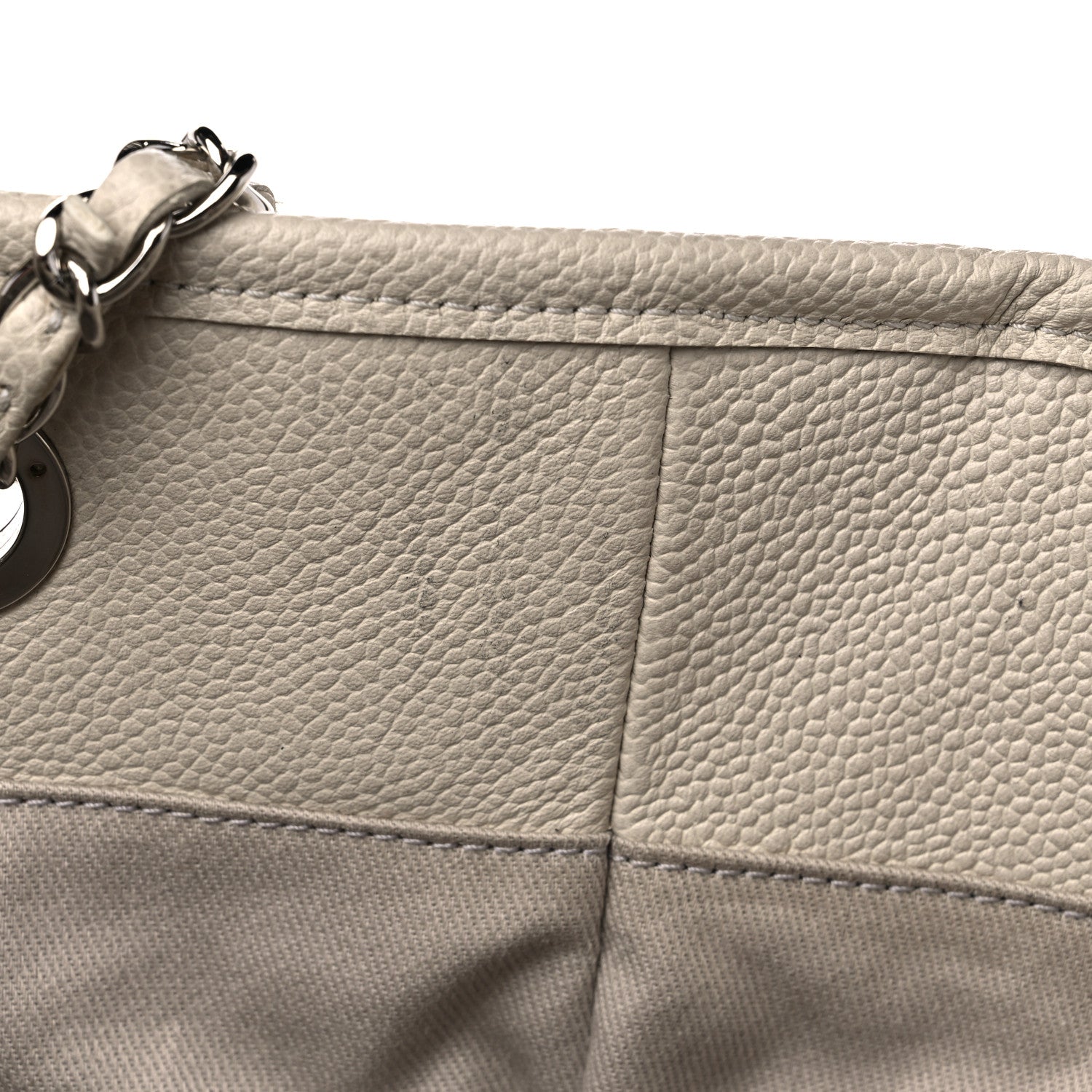 Chanel Glazed Calfskin Small Deauville Tote Ecru 12 of 15