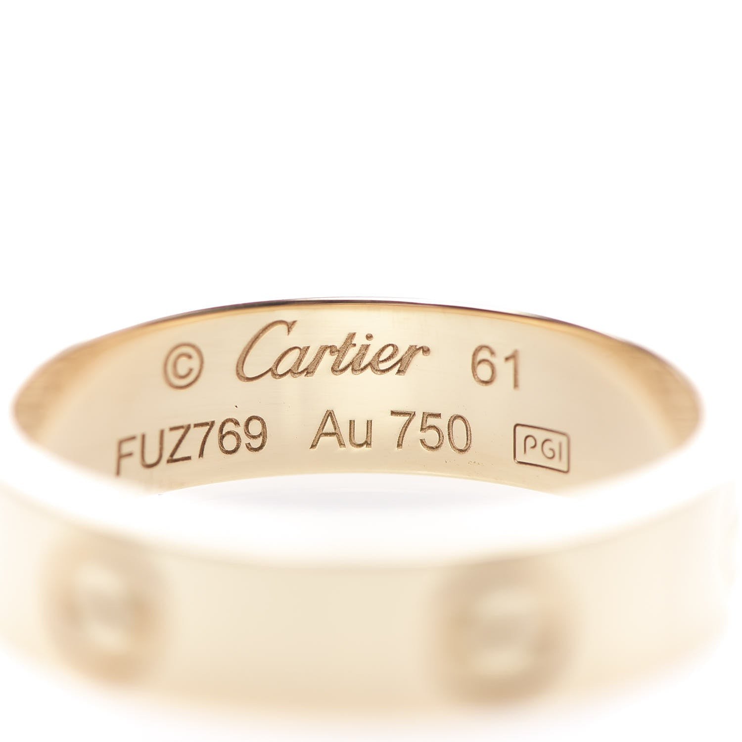 Cartier 18K Yellow Gold 5.5mm LOVE Ring 61 9.5 4 of 5