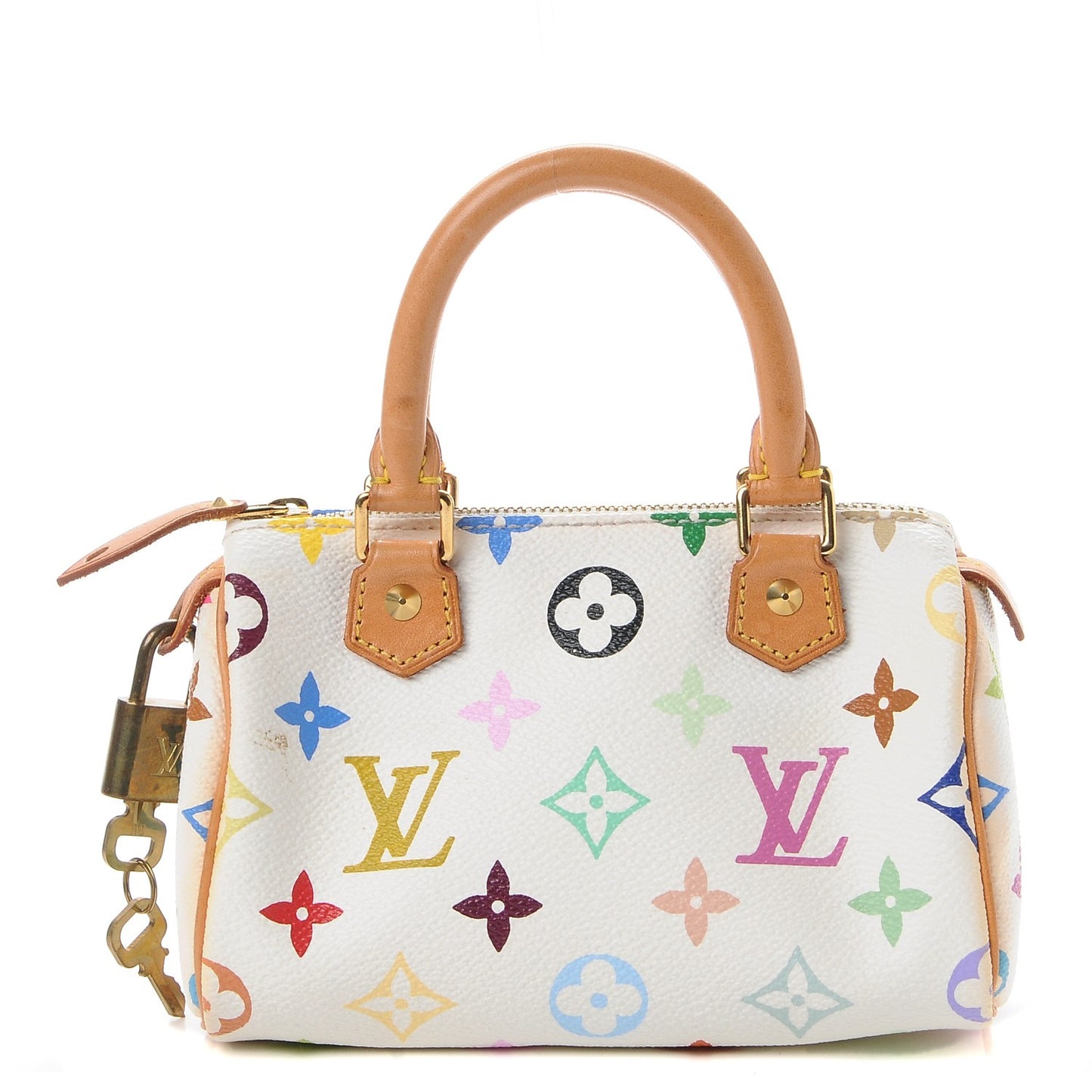 Monogram Multicolor Mini Sac HL Speedy White