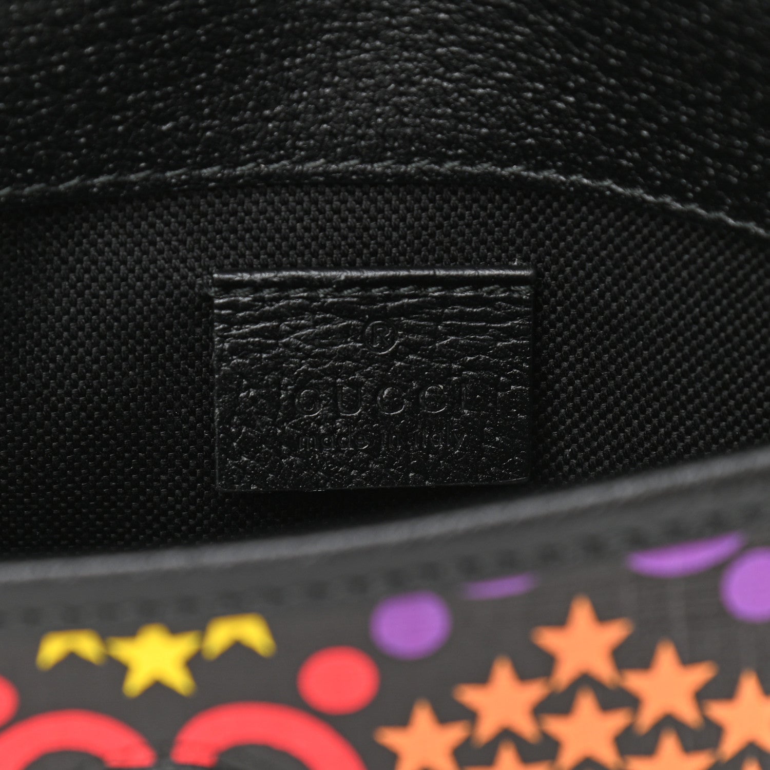Gucci GG Supreme Monogram Psychedelic Slim Belt Bag Black 4 of 12