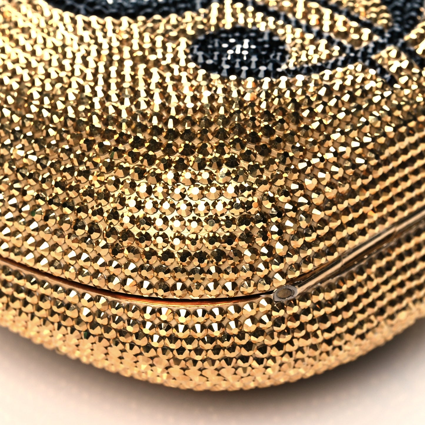 Crystal Money Bags Minaudiere Clutch Gold