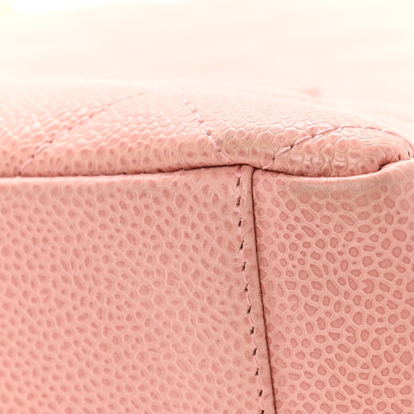 Caviar Quilted Petit Shopping Tote PST Pink