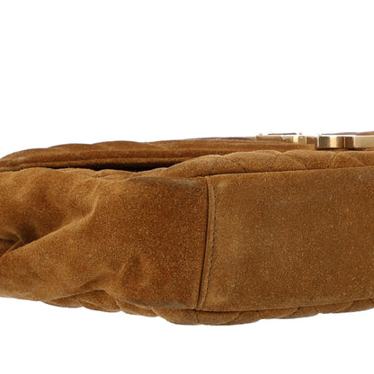 Saint Laurent Suede Tri-Quilt Monogram Medium College Bag Ochre 9 of 10