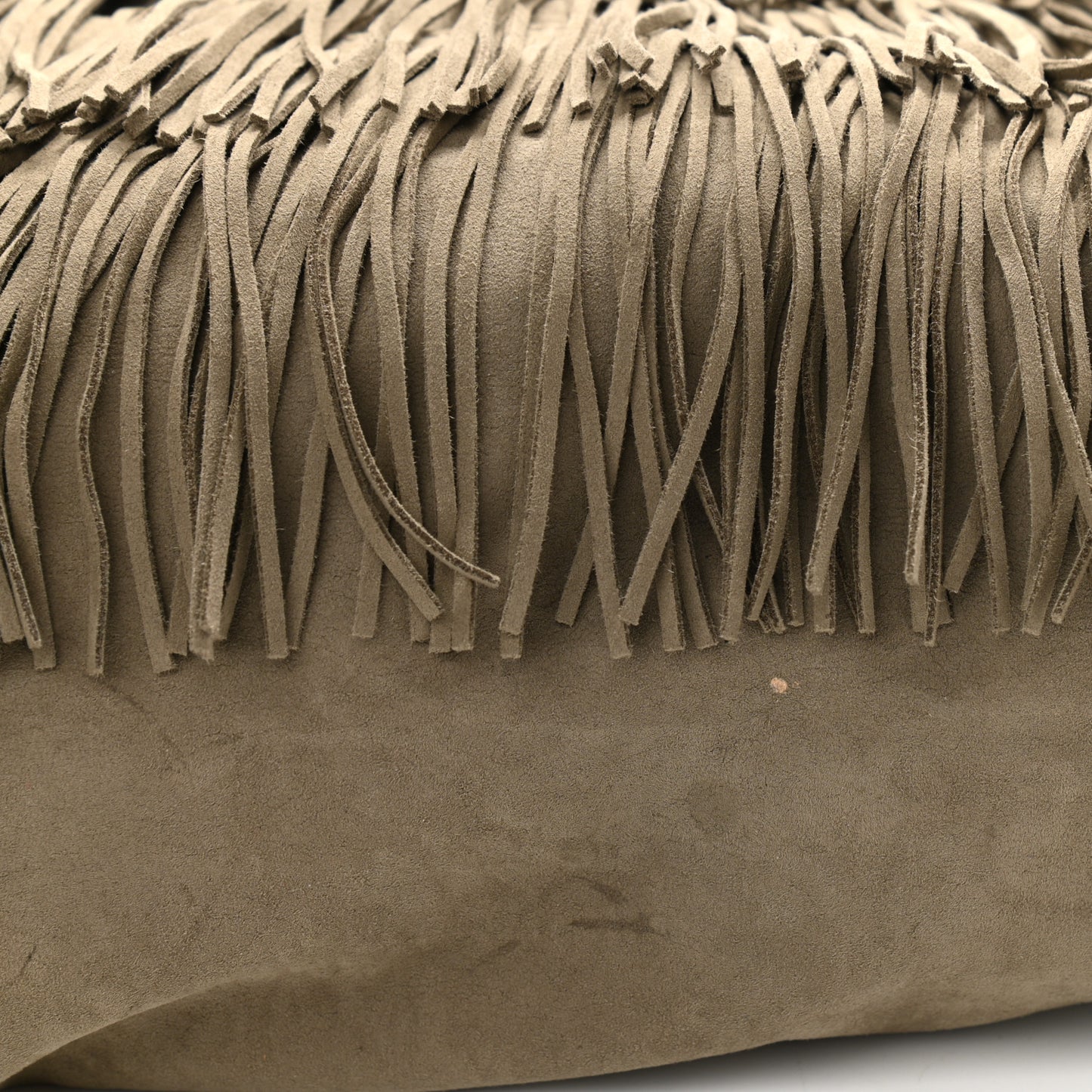 Eco Suede Fringe Big Falabella Tote Taupe