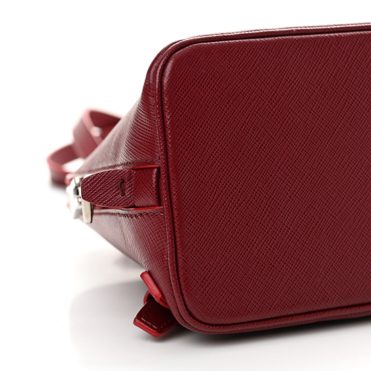 Saffiano Lux Promenade Backpack Cherry