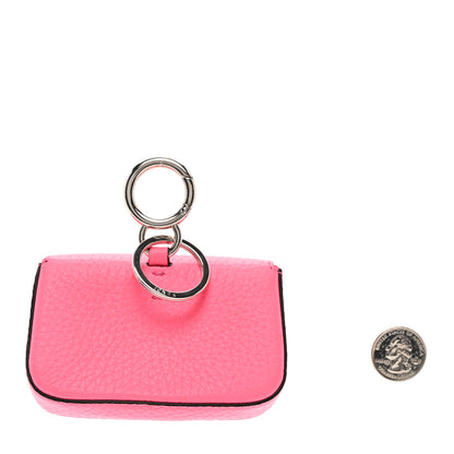 Fendi Cuoio Romano Micro Baguette Charm Rosa Fluo 2 of 6