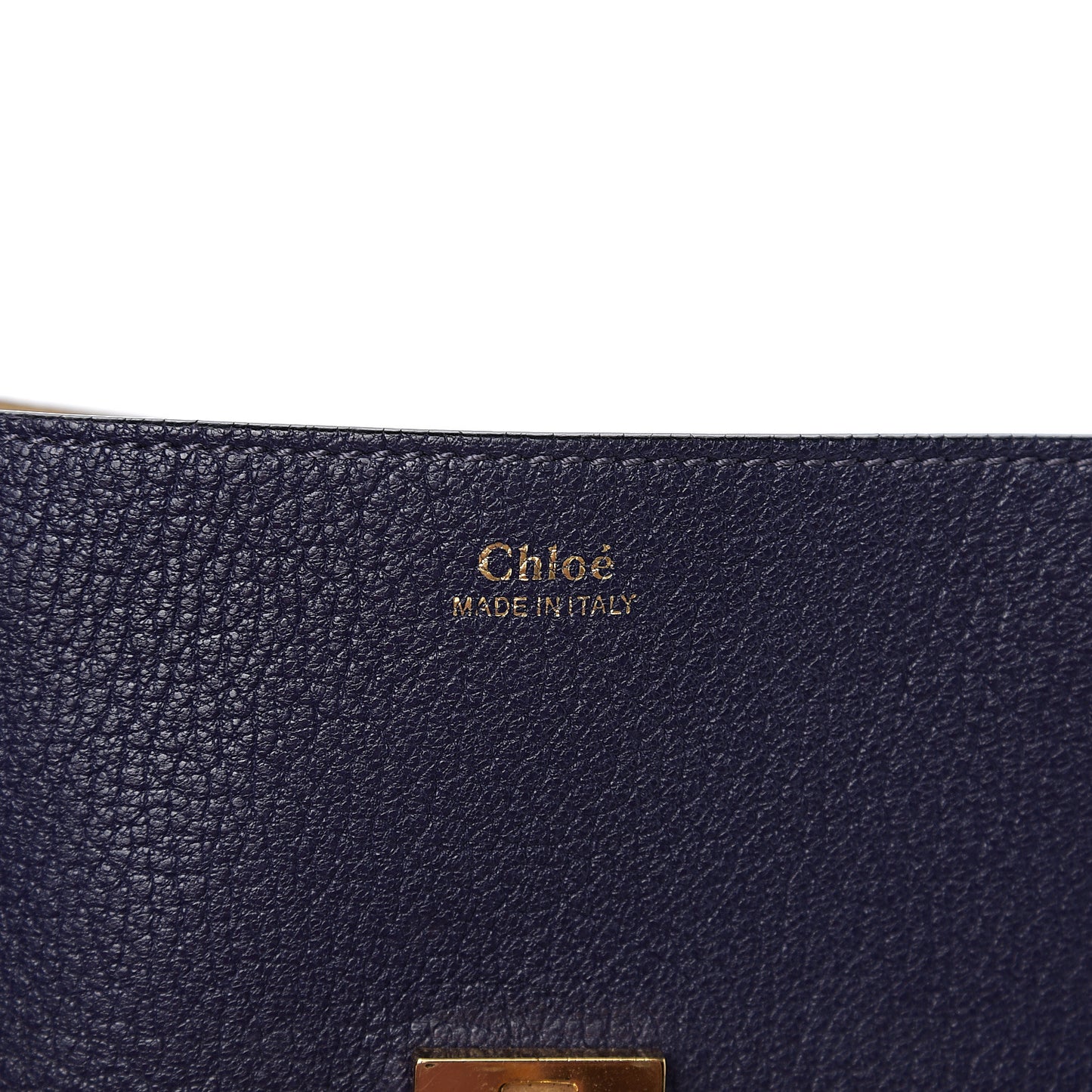 Grained Lambskin Drew Shoulder Bag Royal Navy
