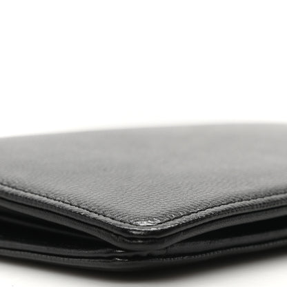 Chanel Caviar CC Yen Wallet Black 8 of 9