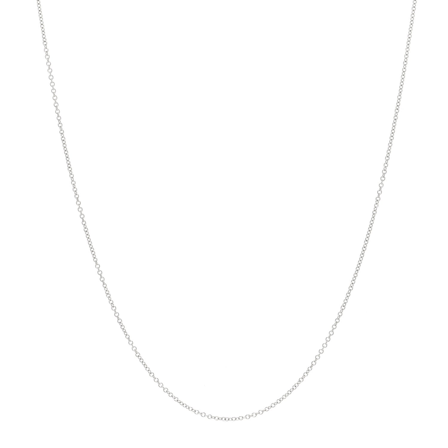 Tiffany Platinum Chain Necklace 16" 1 of 4