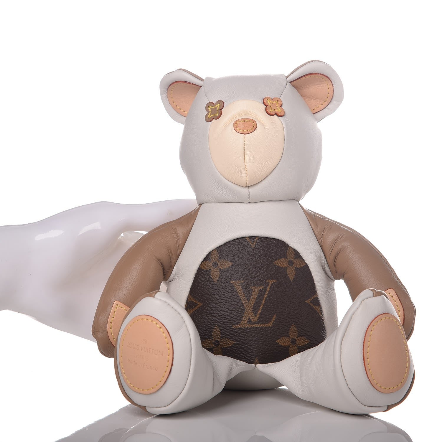 Louis Vuitton Calfskin Monogram Doudou Louis Bear Beige 2 of 7