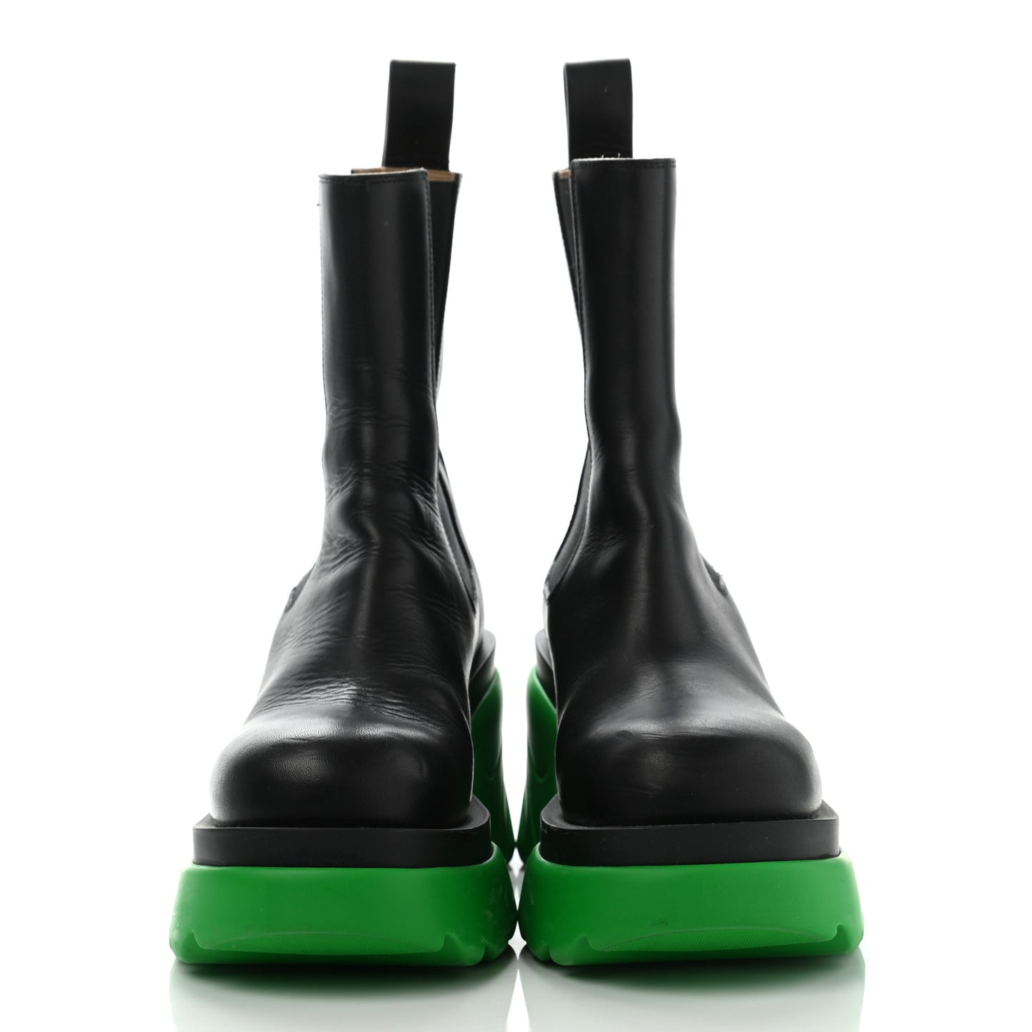 Calfskin The Flash Chelsea Boots 38 Black Grass