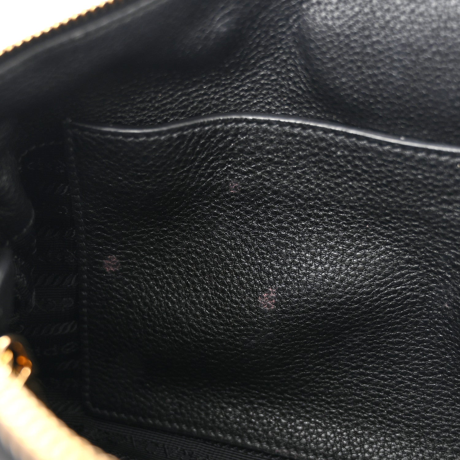 Prada Vitello Daino Zippered Shoulder Bag Black 11 of 13
