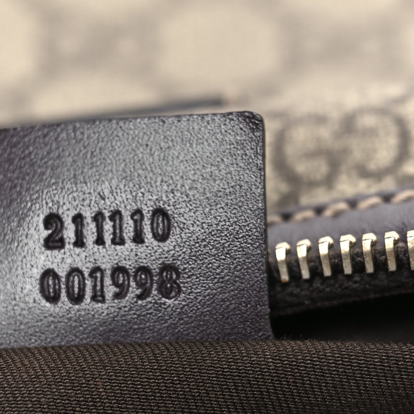 GG Supreme Monogram Belt Bag Dark Brown