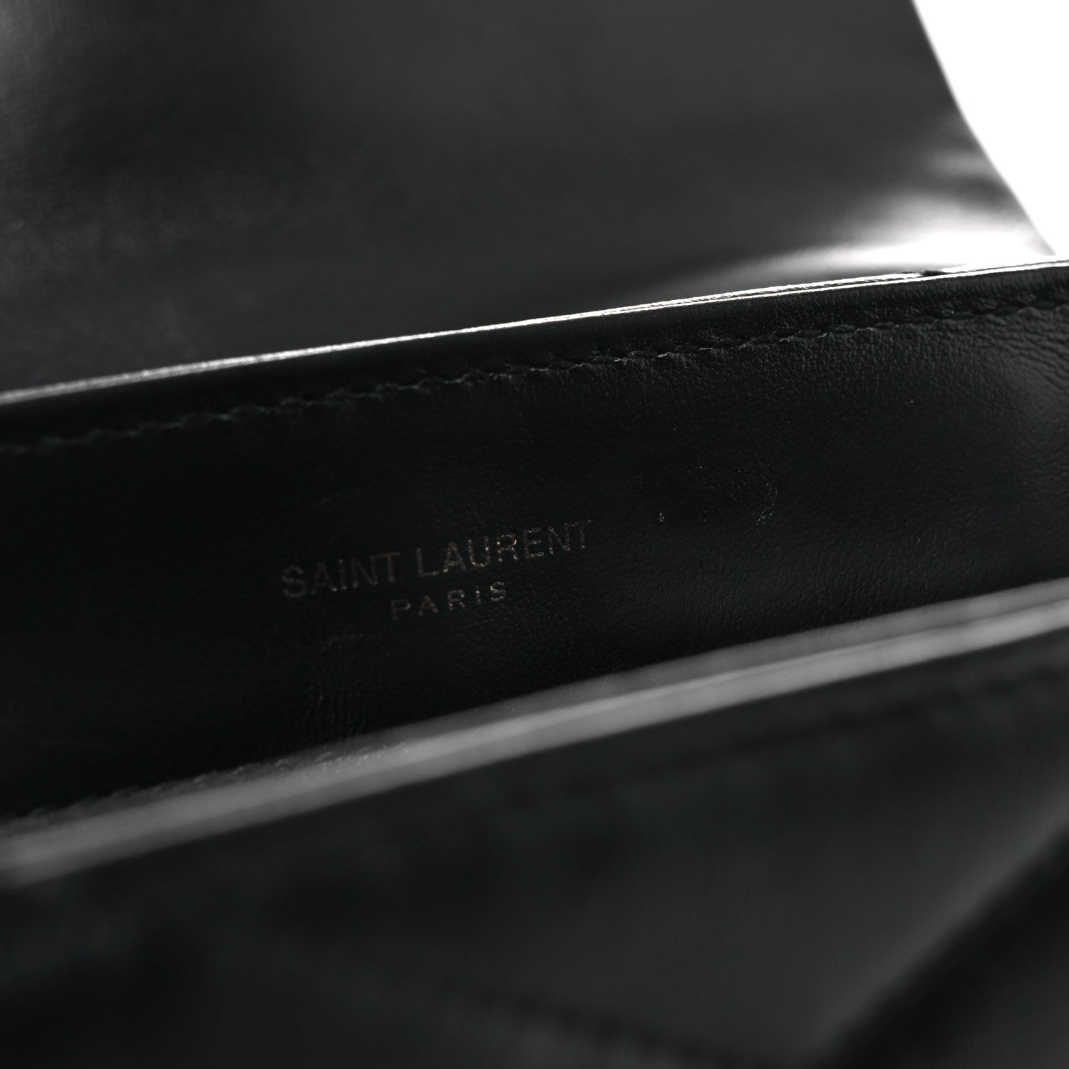Saint Laurent Calfskin Y Quilted Monogram Monochrome Toy Loulou Crossbody Bag Black 23 of 28