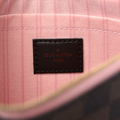 Louis Vuitton Damier Ebene Neverfull MM GM Pochette Rose Ballerine 7 of 10