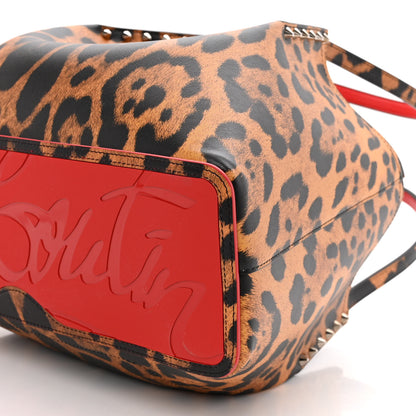 Christian Louboutin Calfskin Empire Leopard Print Spiked Cabarock Shopper Tote Spicy 9 of 9