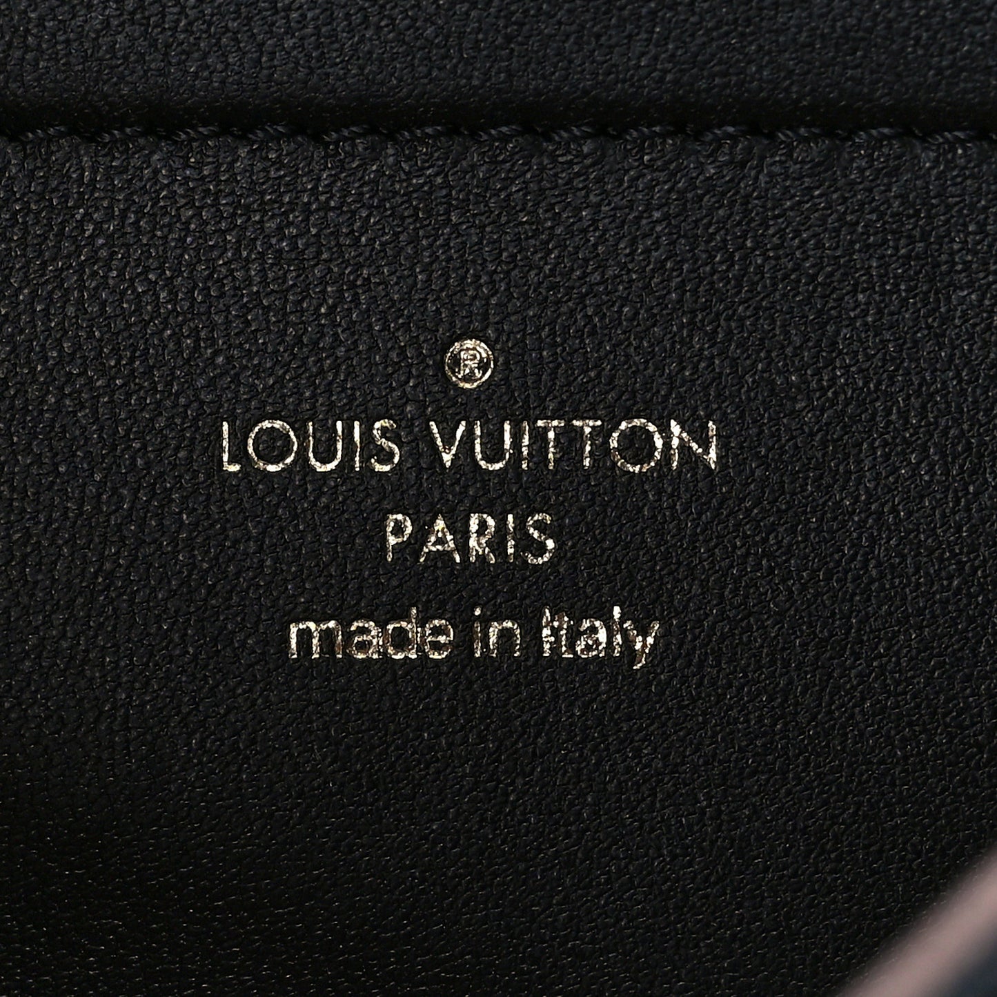 Lambskin Embossed Monogram Pochette Coussin Black