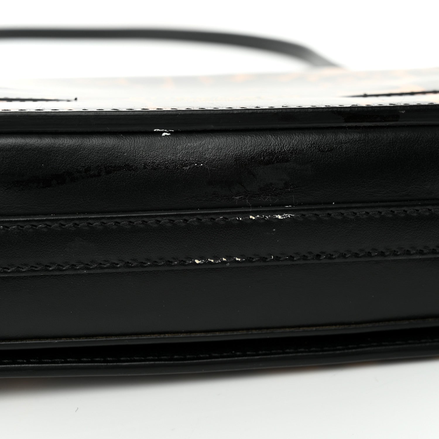 Burberry Calfskin Leopard Small Grace Bag Black 13 of 15