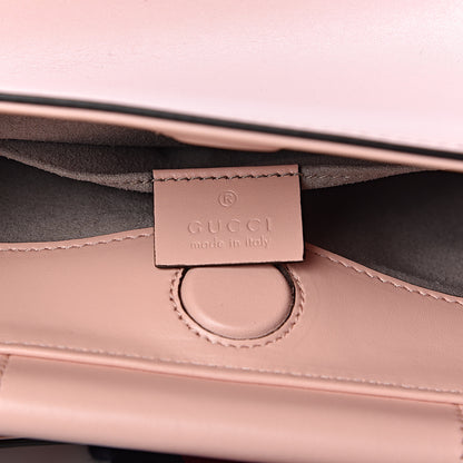 Gucci Nappa Bamboo Web Mini Nymphaea Top Handle Bag Perfect Pink Mystic White 8 of 15