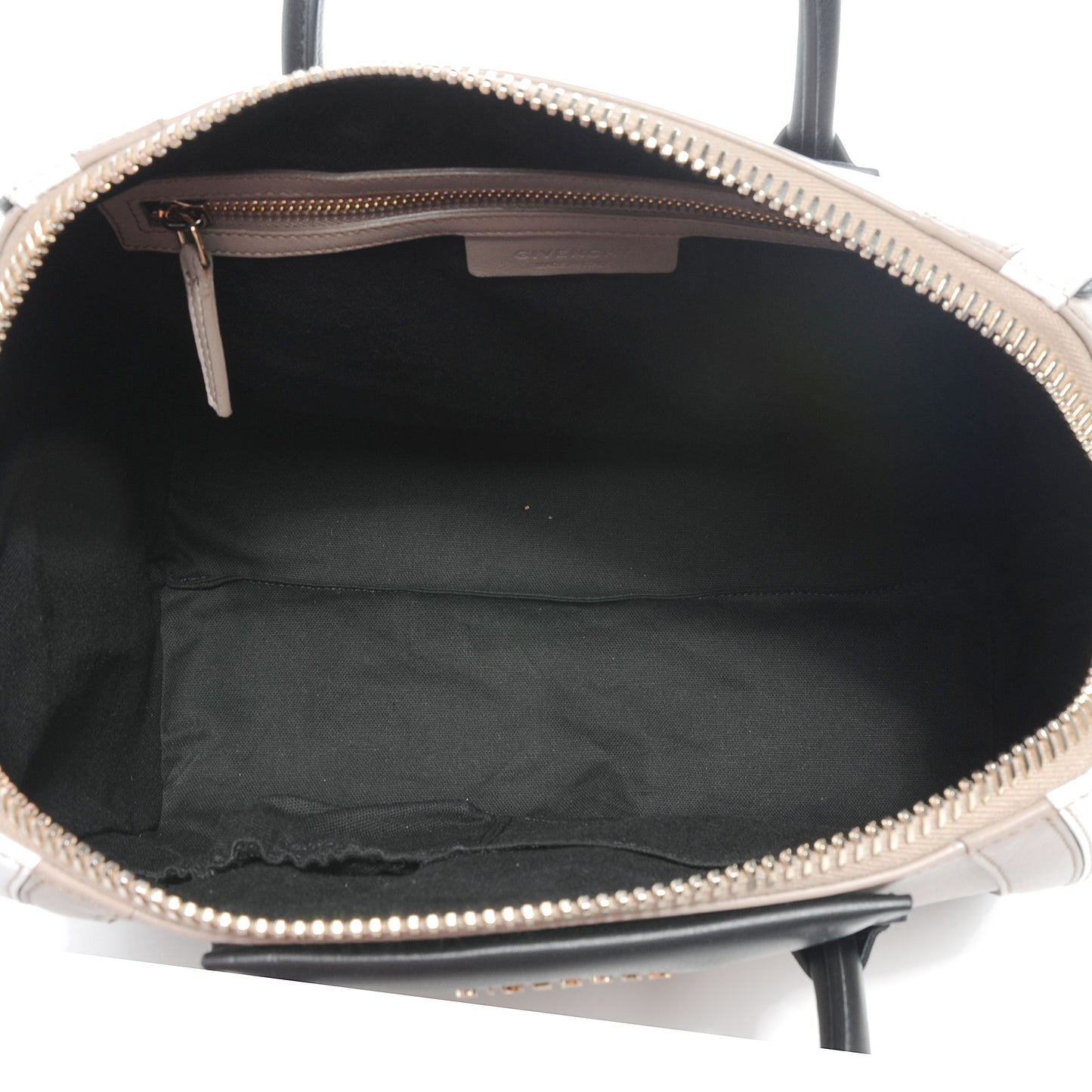 Goatskin Medium Tri-Color Antigona Black White Beige