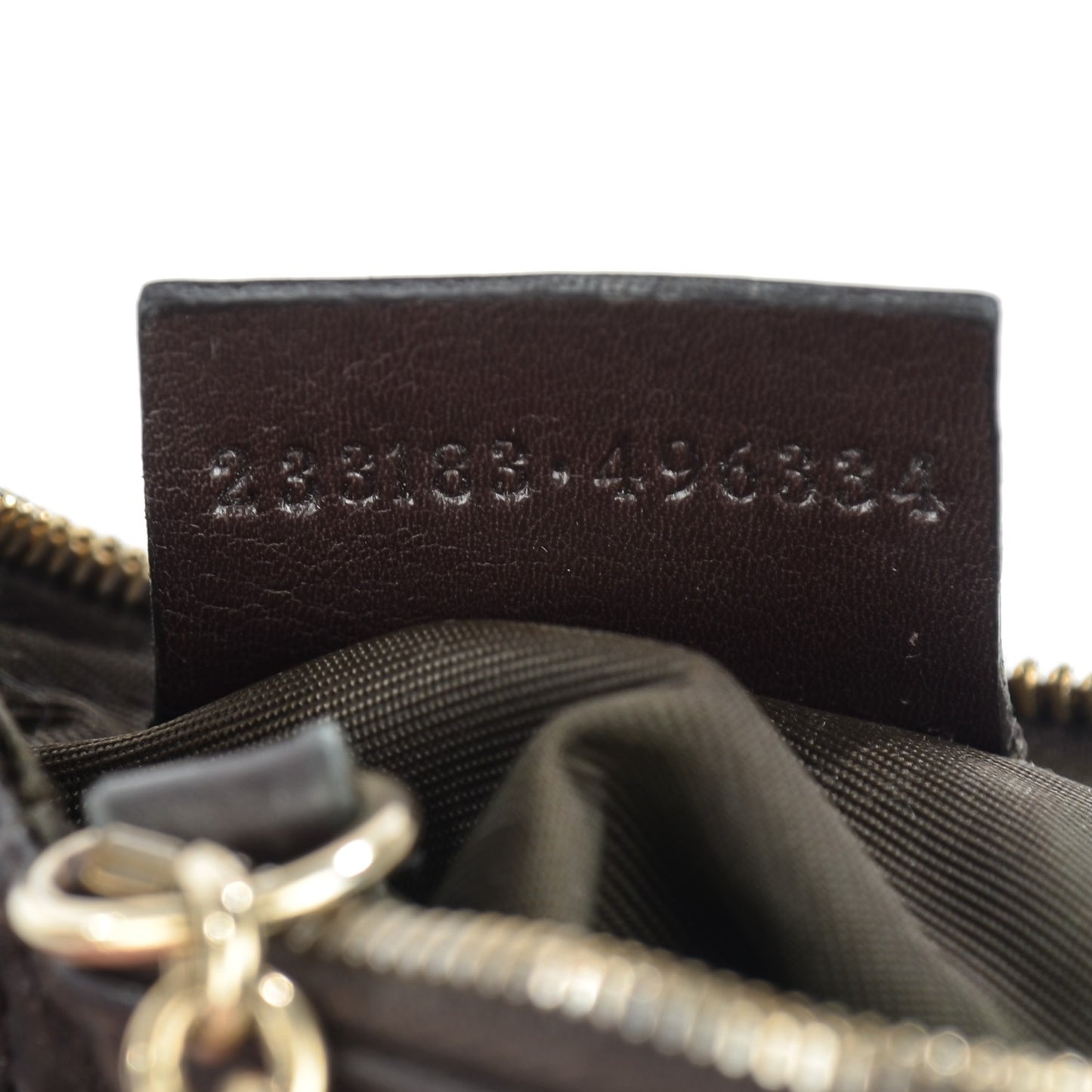 Guccissima Key Case Chocolate