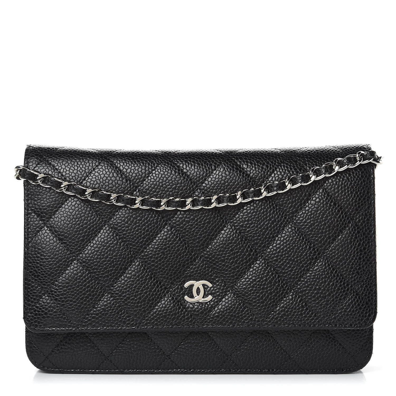 Chanel Caviar Quilted Wallet On Chain WOC Black 1 of 9