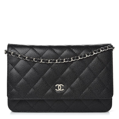 Chanel Caviar Quilted Wallet On Chain WOC Black 1 of 9